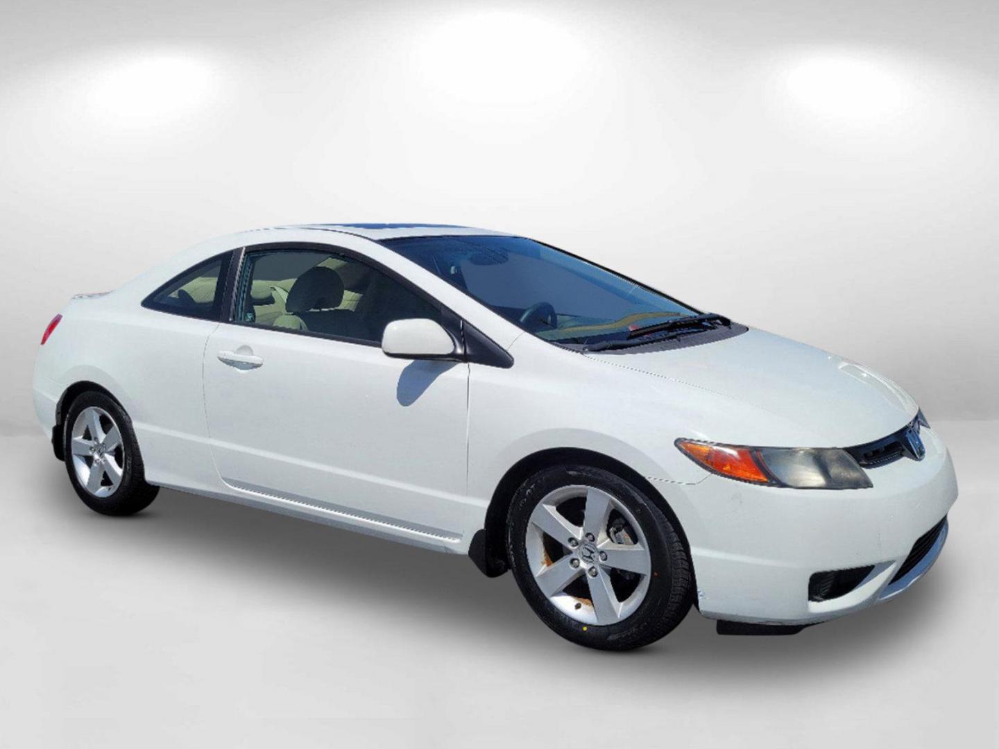 2006 White Honda Civic Cpe EX (2HGFG12836H) with an Gas I4 1.8L/110 engine, 5-Speed Automatic transmission, located at 7000 Northlake Connector, Columbus, GA, 31904, (706) 987-8085, 32.524975, -84.978134 - 2006 Honda Civic Cpe EX - Photo#2