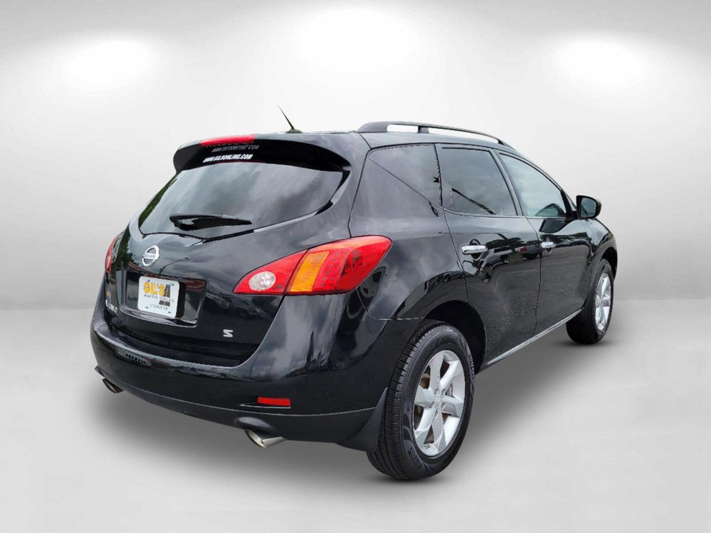 2009 Super Black /Beige Nissan Murano S (JN8AZ18U19W) with an Gas V6 3.5L/ engine, 1-Speed Automatic (CVT) Continuously Variable transmission, located at 1430 Gateway Drive, Opelika, AL, 36801, (334) 239-0944, 32.637871, -85.409790 - 2009 Nissan Murano S - Photo#4