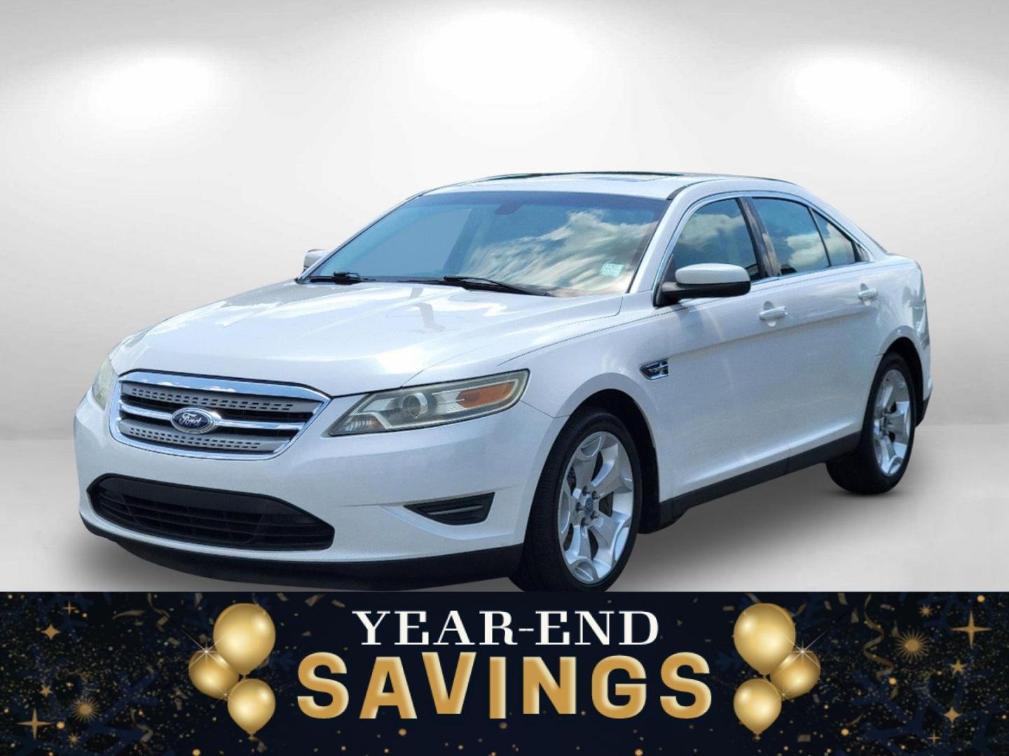 2011 White Ford Taurus SEL (1FAHP2EW2BG) with an Gas V6 3.5L/213 engine, 6-Speed Automatic w/OD SelectShift transmission, located at 1430 Gateway Drive, Opelika, AL, 36801, (334) 239-0944, 32.637871, -85.409790 - 2011 Ford Taurus SEL - Photo#0