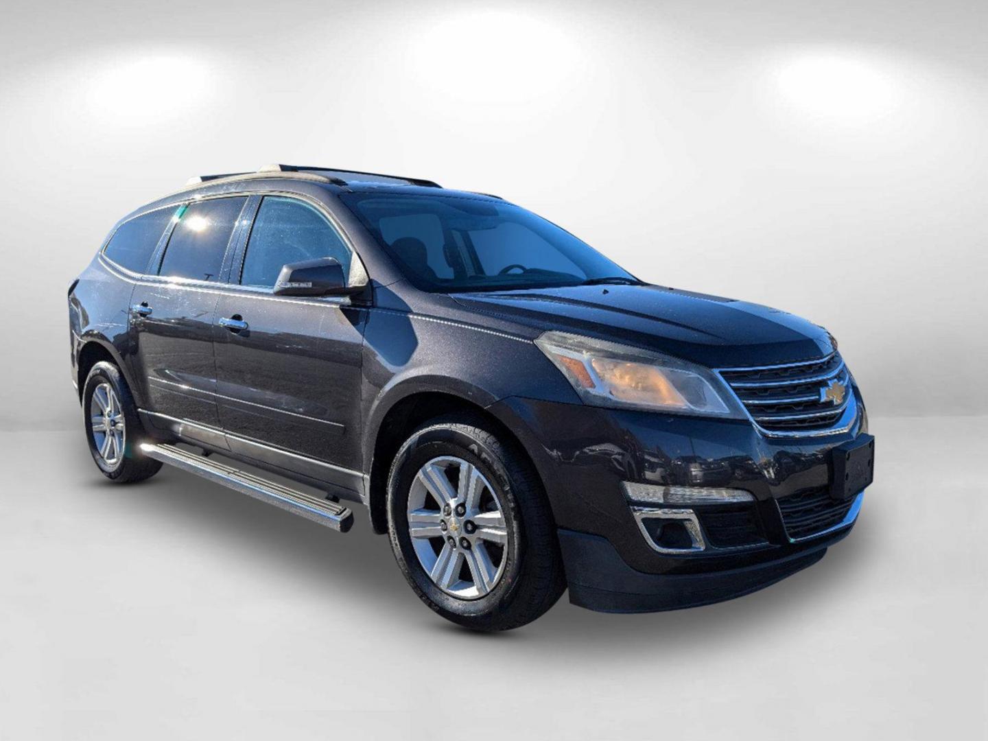 2013 /Ebony Chevrolet Traverse LT (1GNKRGKD6DJ) with an Gas V6 3.6L/217 engine, 6-Speed Automatic transmission, located at 804 22nd Ave, Phenix City, AL, 36870, (334) 297-1860, 32.484749, -85.024475 - 2013 Chevrolet Traverse LT - Photo#2