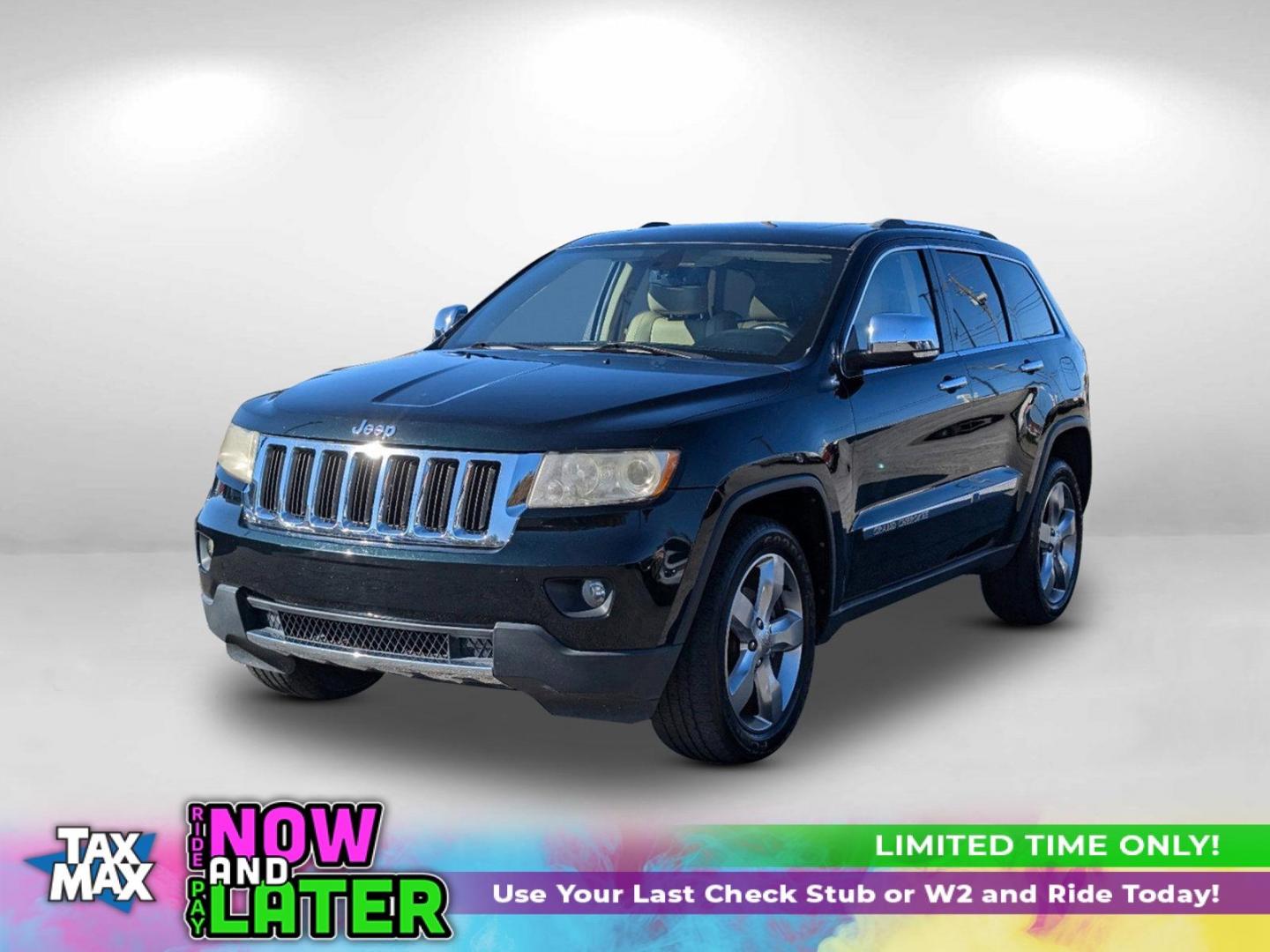 2013 /Black/Light Frost Beige Jeep Grand Cherokee Limited (1C4RJEBG8DC) with an Gas/Ethanol V6 3.6L/220 engine, 5-Speed Automatic transmission, located at 7000 Northlake Connector, Columbus, GA, 31904, (706) 987-8085, 32.524975, -84.978134 - 2013 Jeep Grand Cherokee Limited - Photo#0