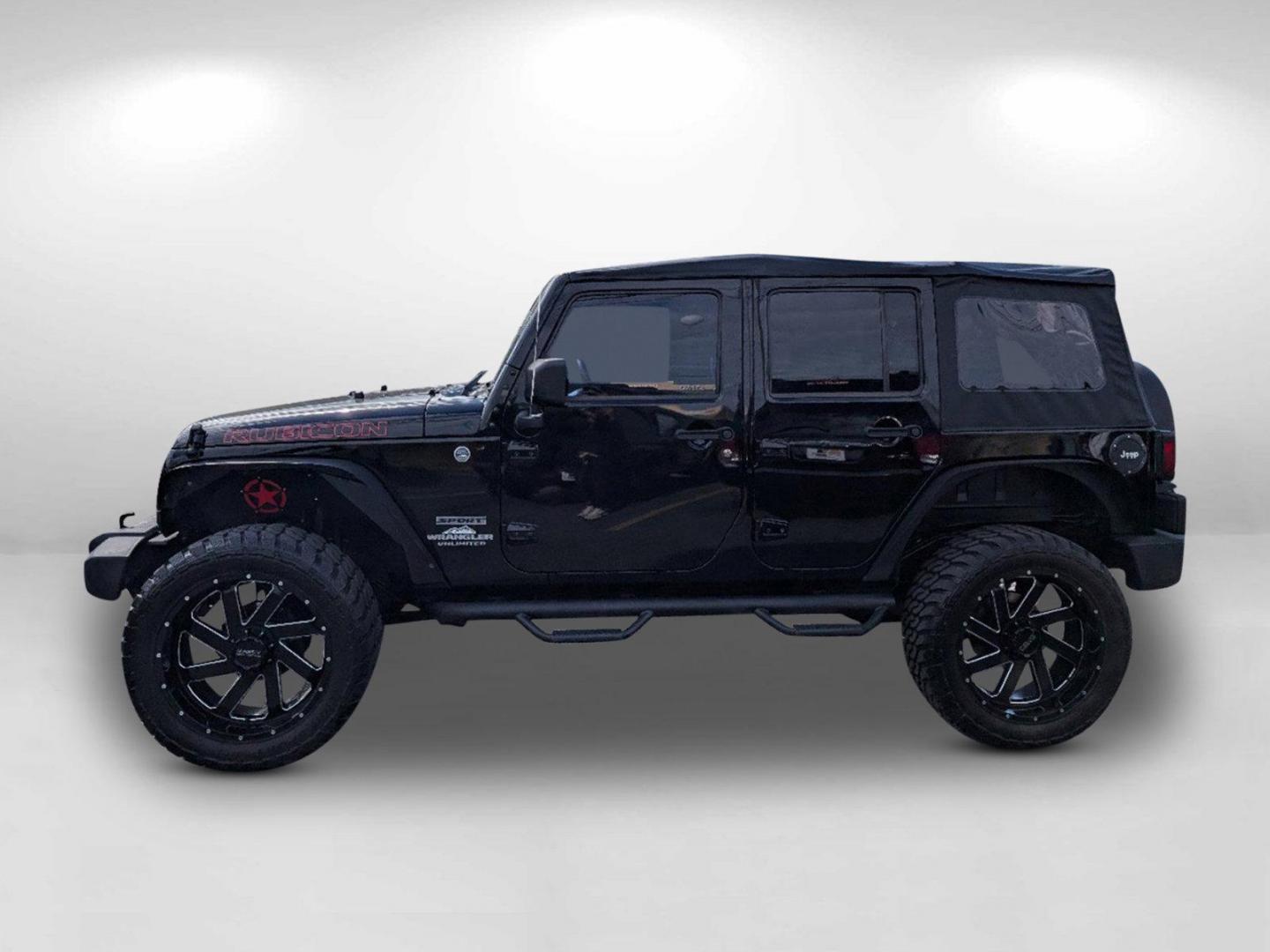 2014 /Black Jeep Wrangler Unlimited Sport (1C4BJWDG7EL) with an Regular Unleaded V-6 3.6 L/220 engine, 5-Speed Automatic w/OD transmission, located at 521 Old Farm Lane Rd, Prattville, AL, 36066, (334) 325-1505, 32.482460, -86.416367 - 2014 Jeep Wrangler Unlimited Sport - Photo#7