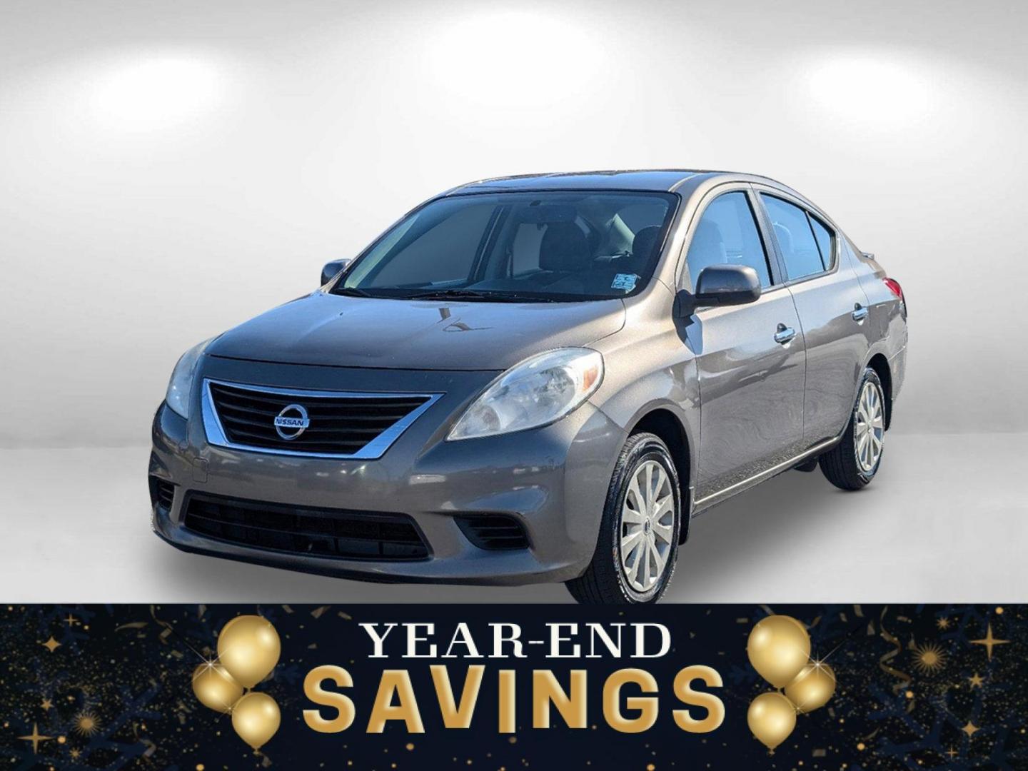 2014 /Charcoal Nissan Versa SV (3N1CN7AP9EL) with an Regular Unleaded I-4 1.6 L/98 engine, 1-Speed CVT w/OD transmission, located at 3959 U.S. 80 W, Phenix City, AL, 36870, (334) 297-4885, 32.469296, -85.135185 - 2014 Nissan Versa SV - Photo#0