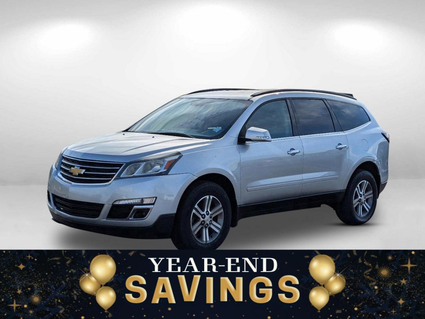 2015 Silver Ice Metallic /Dark Titanium/Light Titanium Chevrolet Traverse LT (1GNKRHKD0FJ) with an Gas V6 3.6L/217 engine, 6-Speed Automatic transmission, located at 521 Old Farm Lane Rd, Prattville, AL, 36066, (334) 325-1505, 32.482460, -86.416367 - 2015 Chevrolet Traverse LT - Photo#0