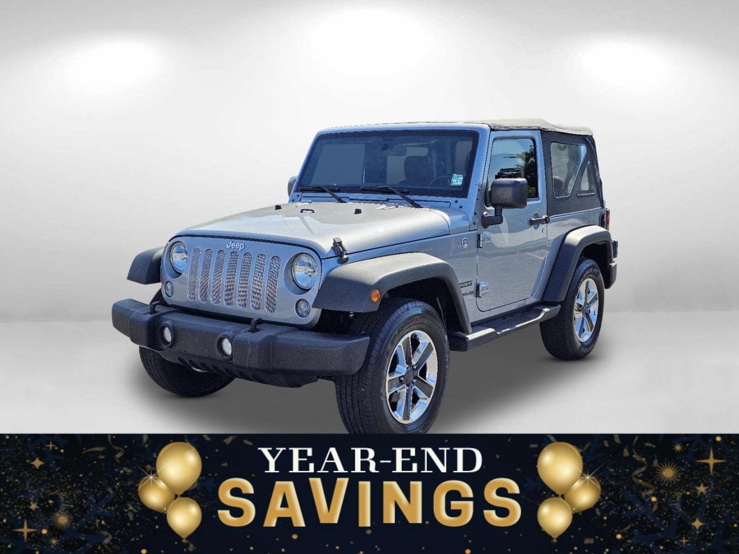 2015 Billet Silver Metallic Clearcoat /Black Jeep Wrangler Sport (1C4AJWAG2FL) with an Regular Unleaded V-6 3.6 L/220 engine, 5-Speed Automatic w/OD transmission, located at 5115 14th Ave., Columbus, GA, 31904, (706) 323-0345, 32.511494, -84.971046 - 2015 Jeep Wrangler Sport - Photo#0