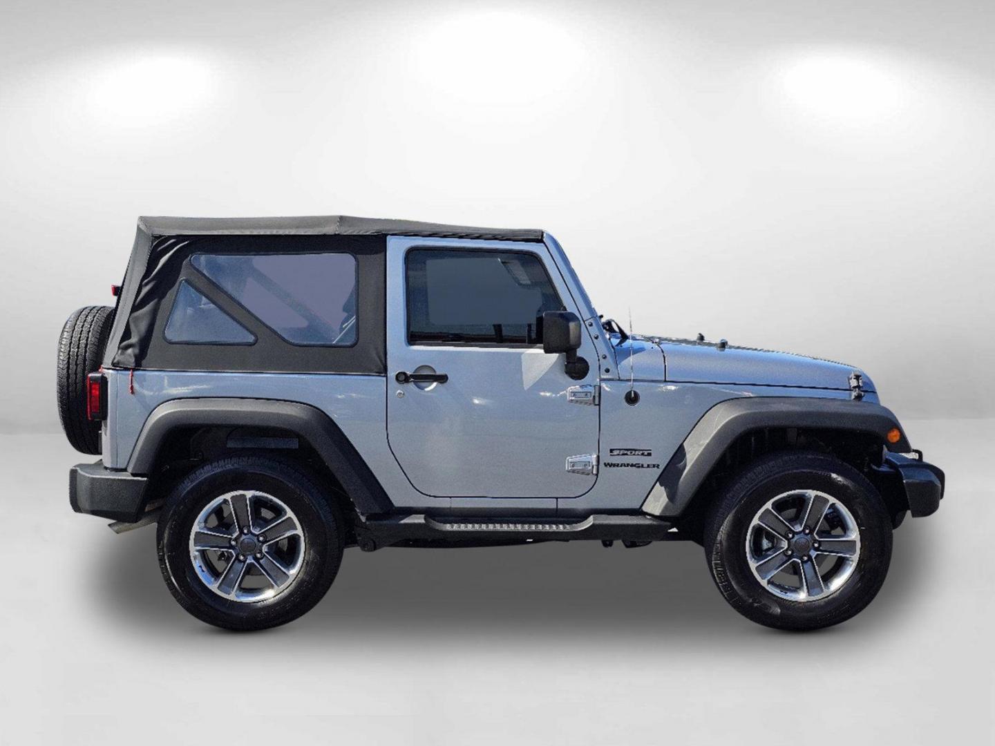 2015 Billet Silver Metallic Clearcoat /Black Jeep Wrangler Sport (1C4AJWAG2FL) with an Regular Unleaded V-6 3.6 L/220 engine, 5-Speed Automatic w/OD transmission, located at 5115 14th Ave., Columbus, GA, 31904, (706) 323-0345, 32.511494, -84.971046 - 2015 Jeep Wrangler Sport - Photo#3