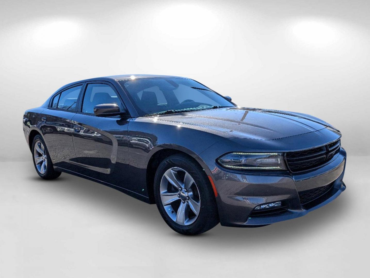 2016 /Tungsten/Black Dodge Charger SXT (2C3CDXHG8GH) with an Regular Unleaded V-6 3.6 L/220 engine, 8-Speed Automatic w/OD transmission, located at 3959 U.S. 80 W, Phenix City, AL, 36870, (334) 297-4885, 32.469296, -85.135185 - 2016 Dodge Charger SXT - Photo#5