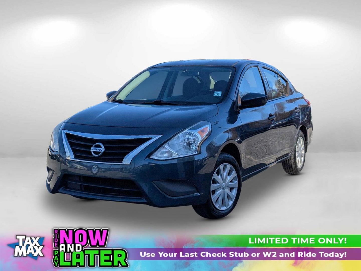 2016 /Charcoal Nissan Versa S (3N1CN7AP7GL) with an Regular Unleaded I-4 1.6 L/98 engine, 5-Speed Manual w/OD transmission, located at 1430 Gateway Drive, Opelika, AL, 36801, (334) 239-0944, 32.637871, -85.409790 - 2016 Nissan Versa S - Photo#0