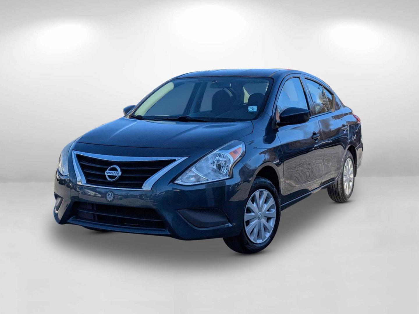 2016 /Charcoal Nissan Versa S (3N1CN7AP7GL) with an Regular Unleaded I-4 1.6 L/98 engine, 5-Speed Manual w/OD transmission, located at 1430 Gateway Drive, Opelika, AL, 36801, (334) 239-0944, 32.637871, -85.409790 - 2016 Nissan Versa S - Photo#1