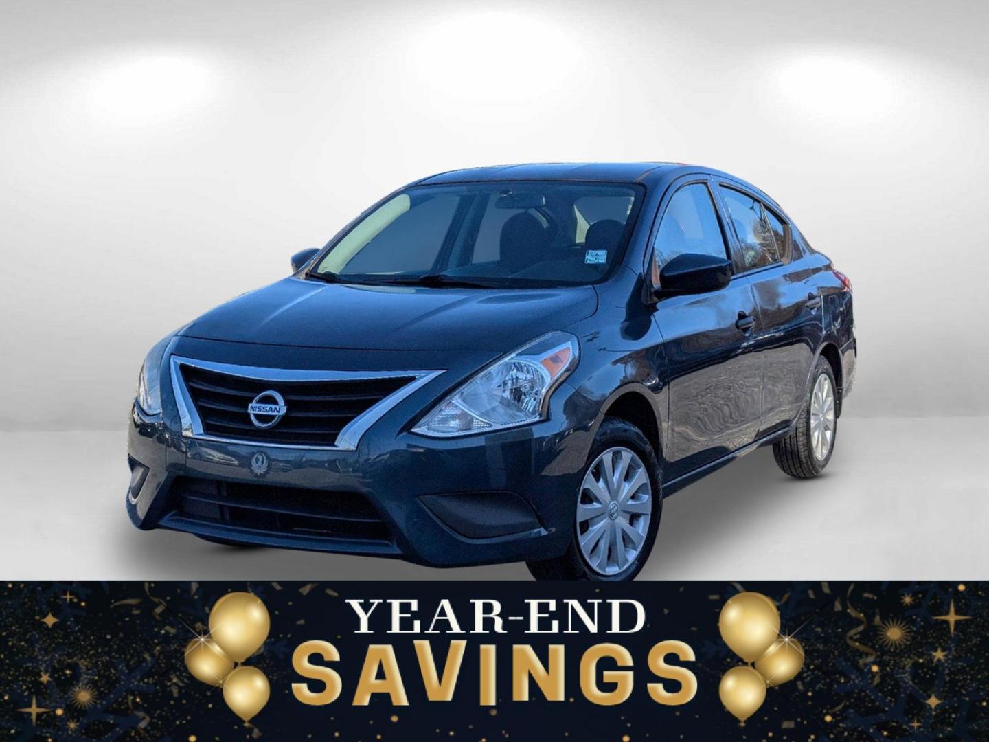 2016 /Charcoal Nissan Versa S (3N1CN7AP7GL) with an Regular Unleaded I-4 1.6 L/98 engine, 5-Speed Manual w/OD transmission, located at 3959 U.S. 80 W, Phenix City, AL, 36870, (334) 297-4885, 32.469296, -85.135185 - 2016 Nissan Versa S - Photo#0