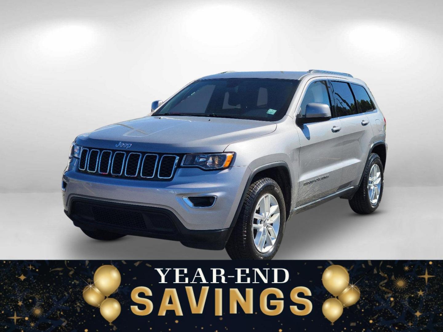 2017 Billet Silver Metallic Clearcoat /Black Jeep Grand Cherokee Laredo (1C4RJEAG7HC) with an Regular Unleaded V-6 3.6 L/220 engine, 8-Speed Automatic w/OD transmission, located at 7000 Northlake Connector, Columbus, GA, 31904, (706) 987-8085, 32.524975, -84.978134 - 2017 Jeep Grand Cherokee Laredo - Photo#0