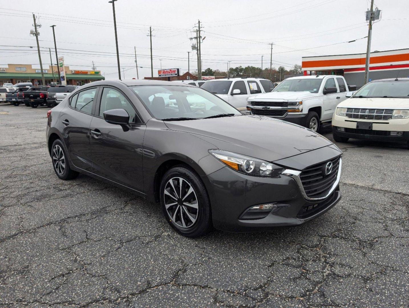 2017 /Black Mazda Mazda3 4-Door Sport (3MZBN1U73HM) with an Regular Unleaded I-4 2.0 L/122 engine, 6-Speed Automatic w/OD transmission, located at 3959 U.S. 80 W, Phenix City, AL, 36870, (334) 297-4885, 32.469296, -85.135185 - 2017 Mazda Mazda3 4-Door Sport - Photo#2