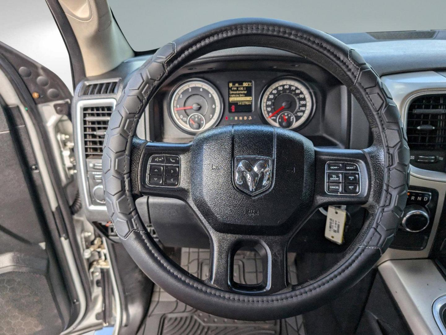 2017 Bright Silver Metallic Clearcoat /Diesel Gray/Black Ram 1500 SLT (1C6RR6GG9HS) with an Regular Unleaded V-6 3.6 L/220 engine, 8-Speed Automatic w/OD transmission, located at 521 Old Farm Lane Rd, Prattville, AL, 36066, (334) 325-1505, 32.482460, -86.416367 - 2017 Ram 1500 SLT - Photo#14