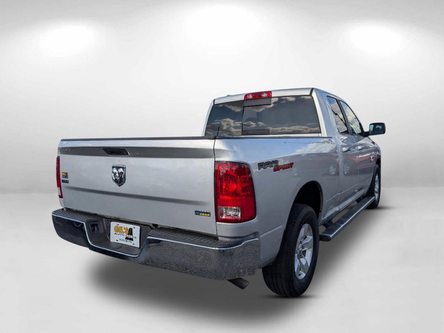 2017 Bright Silver Metallic Clearcoat /Diesel Gray/Black Ram 1500 SLT (1C6RR6GG9HS) with an Regular Unleaded V-6 3.6 L/220 engine, 8-Speed Automatic w/OD transmission, located at 521 Old Farm Lane Rd, Prattville, AL, 36066, (334) 325-1505, 32.482460, -86.416367 - 2017 Ram 1500 SLT - Photo#4