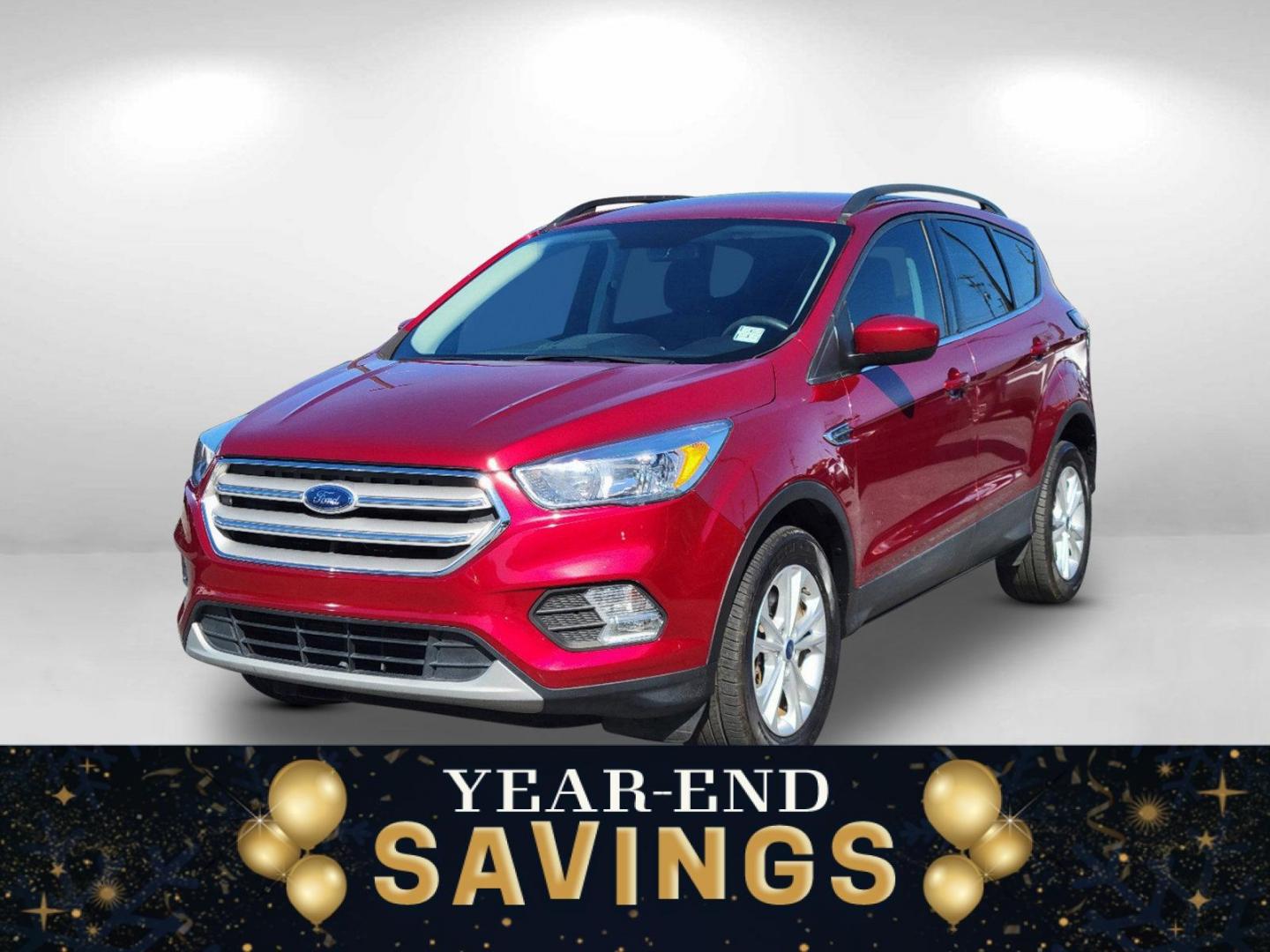 2018 Red Ford Escape SE (1FMCU9GD1JU) with an Intercooled Turbo Regular Unleaded I-4 1.5 L/91 engine, 6-Speed Automatic w/OD transmission, located at 7000 Northlake Connector, Columbus, GA, 31904, (706) 987-8085, 32.524975, -84.978134 - 2018 Ford Escape SE - Photo#0