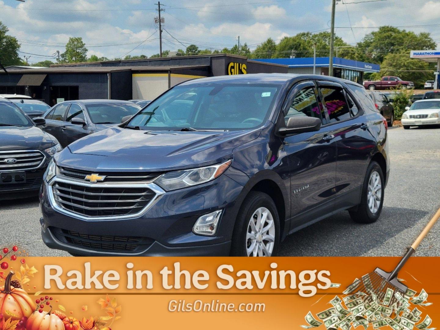 2019 Storm Blue Metallic /Medium Ash Gray Chevrolet Equinox LS (3GNAXHEV8KL) with an Turbocharged Gas I4 1.5L/92 engine, 6-Speed Automatic transmission, located at 7000 Northlake Connector, Columbus, GA, 31904, (706) 987-8085, 32.524975, -84.978134 - 2019 Chevrolet Equinox LS - Photo#3