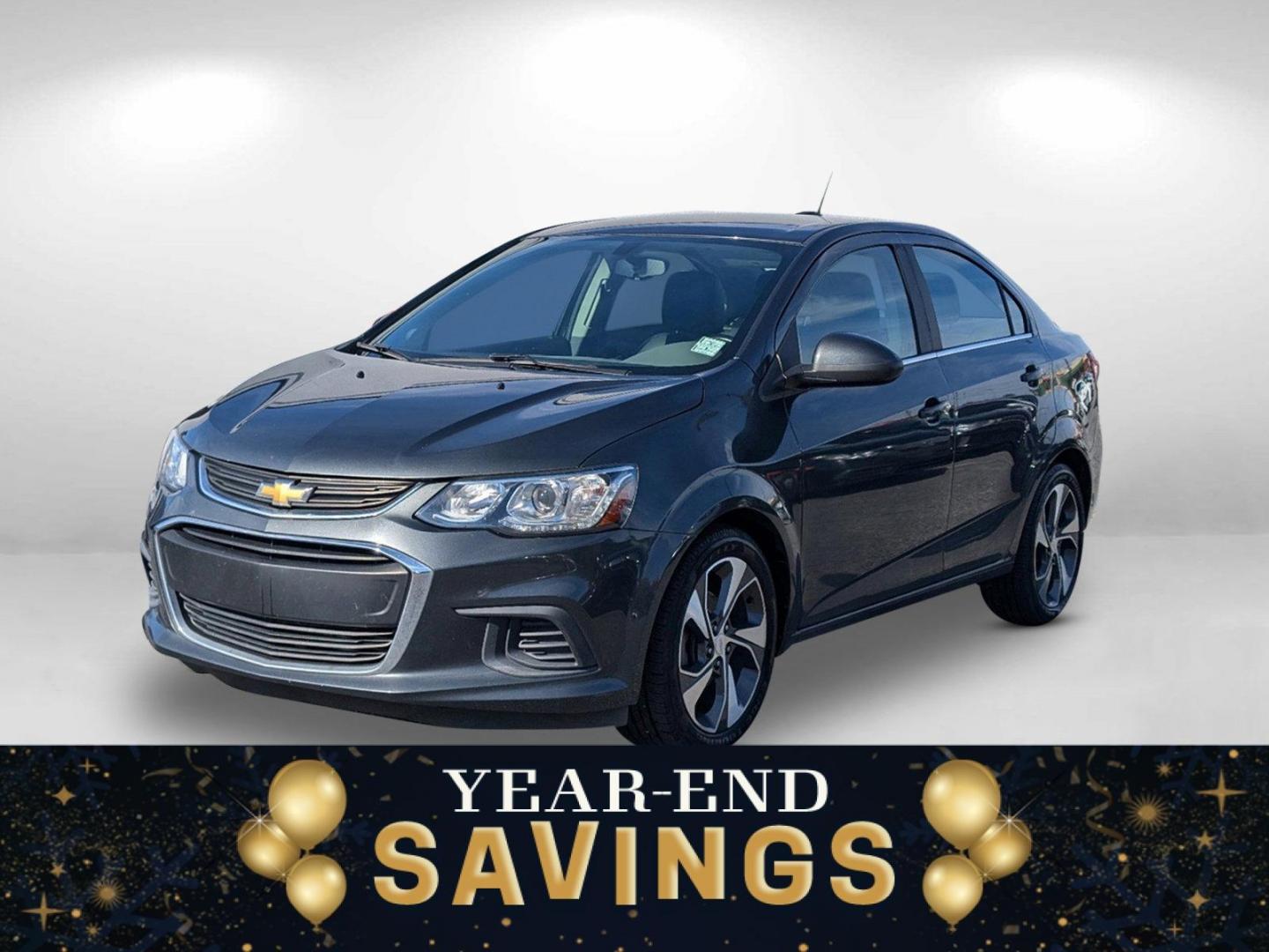 2019 /Jet Black/Dark Titanium Chevrolet Sonic Premier (1G1JF5SB2K4) with an Turbocharged Gas I4 1.4L/83 engine, 6-Speed Automatic transmission, located at 804 22nd Ave, Phenix City, AL, 36870, (334) 297-1860, 32.484749, -85.024475 - 2019 Chevrolet Sonic Premier - Photo#0