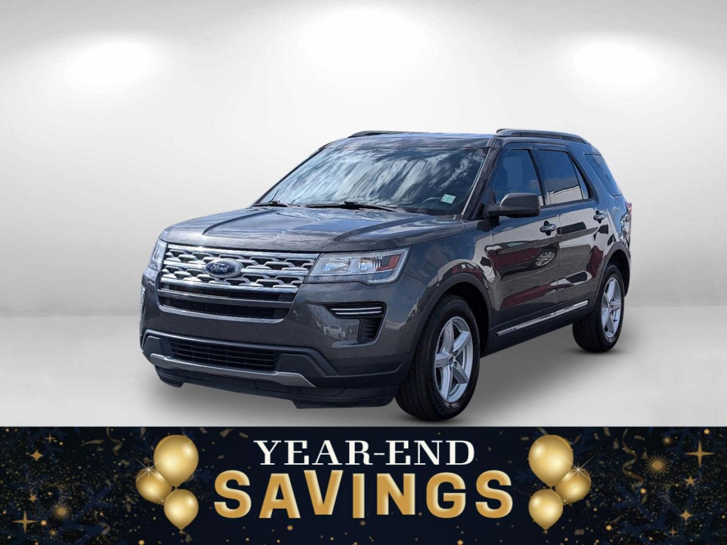 2019 Gray Ford Explorer XLT (1FM5K7D88KG) with an Regular Unleaded V-6 3.5 L/213 engine, 6-Speed Automatic w/OD transmission, located at 1430 Gateway Drive, Opelika, AL, 36801, (334) 239-0944, 32.637871, -85.409790 - 2019 Ford Explorer XLT - Photo#0