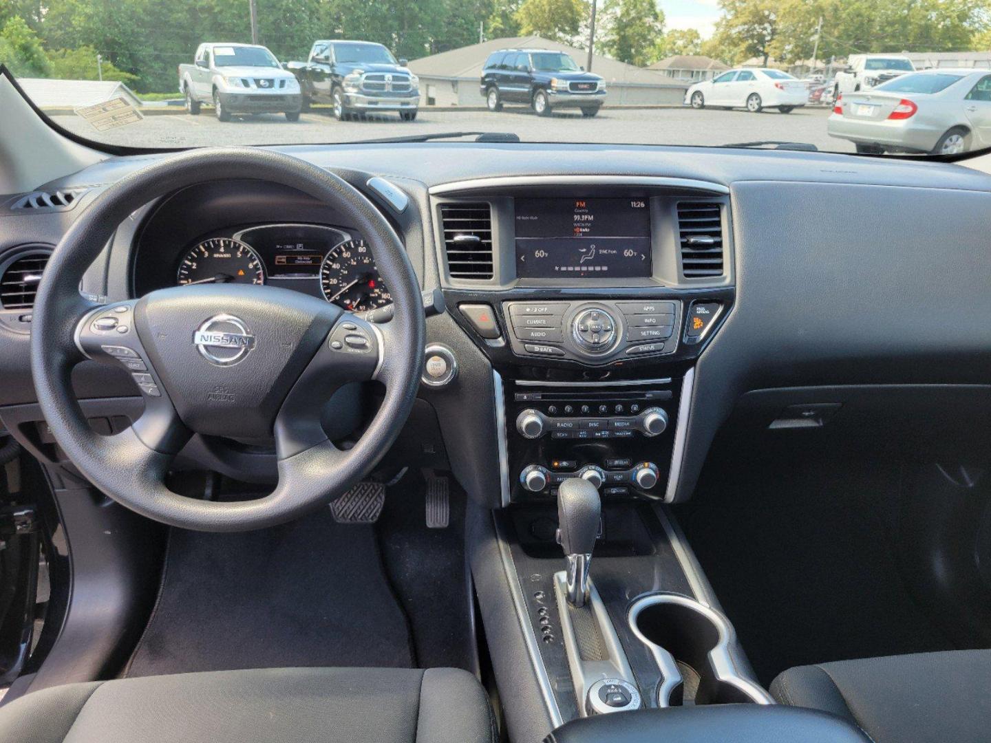 2019 Magnetic Black Pearl /Charcoal Nissan Pathfinder S (5N1DR2MM4KC) with an Regular Unleaded V-6 3.5 L/213 engine, 1-Speed CVT w/OD transmission, located at 1430 Gateway Drive, Opelika, AL, 36801, (334) 239-0944, 32.637871, -85.409790 - 2019 Nissan Pathfinder S - Photo#13