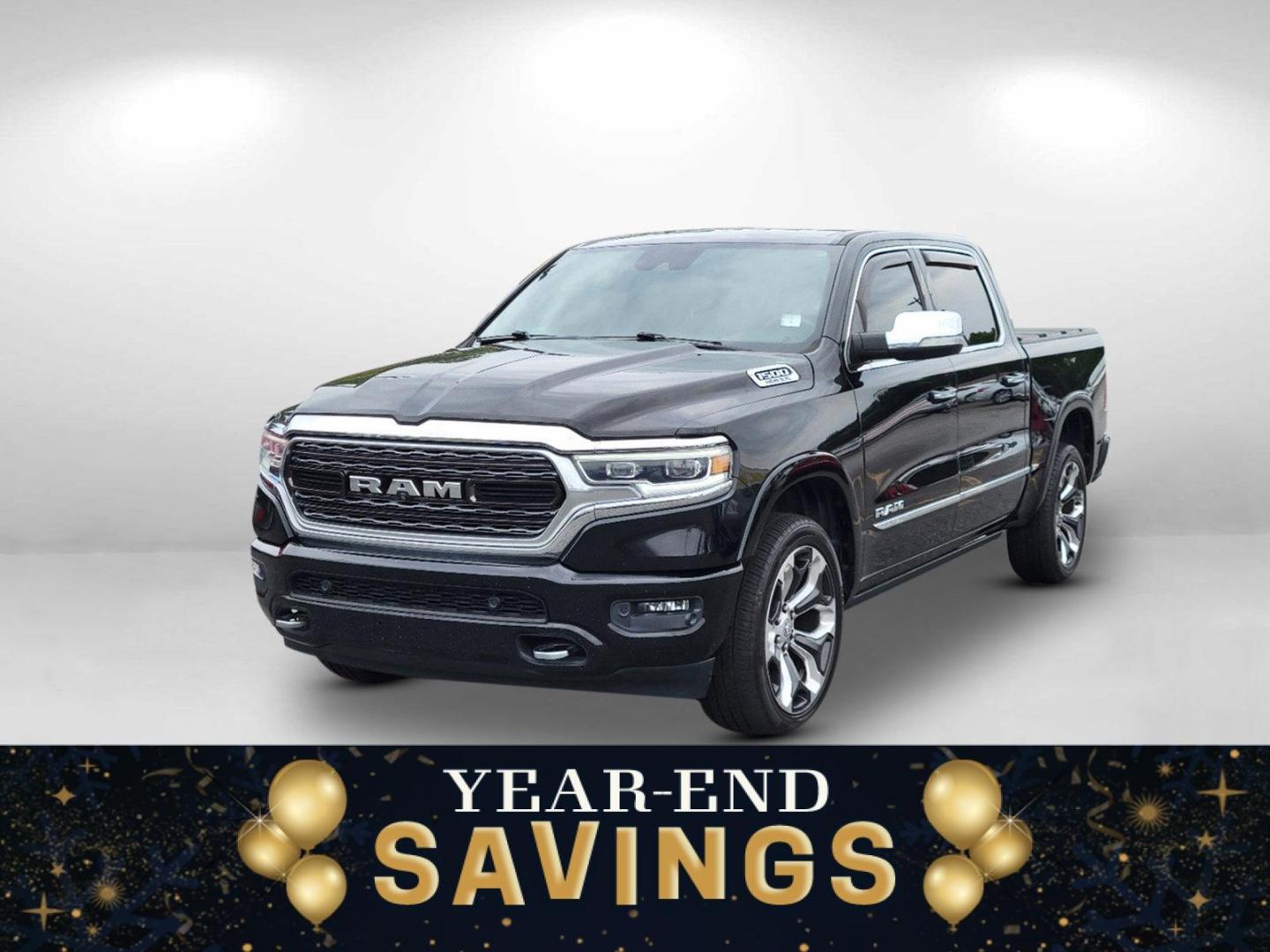 2019 Diamond Black Crystal Pearlcoat /Black Ram 1500 Limited (1C6SRFHT5KN) with an Regular Unleaded V-8 5.7 L/345 engine, 8-Speed Automatic w/OD transmission, located at 804 22nd Ave, Phenix City, AL, 36870, (334) 297-1860, 32.484749, -85.024475 - 2019 Ram 1500 Limited - Photo#0